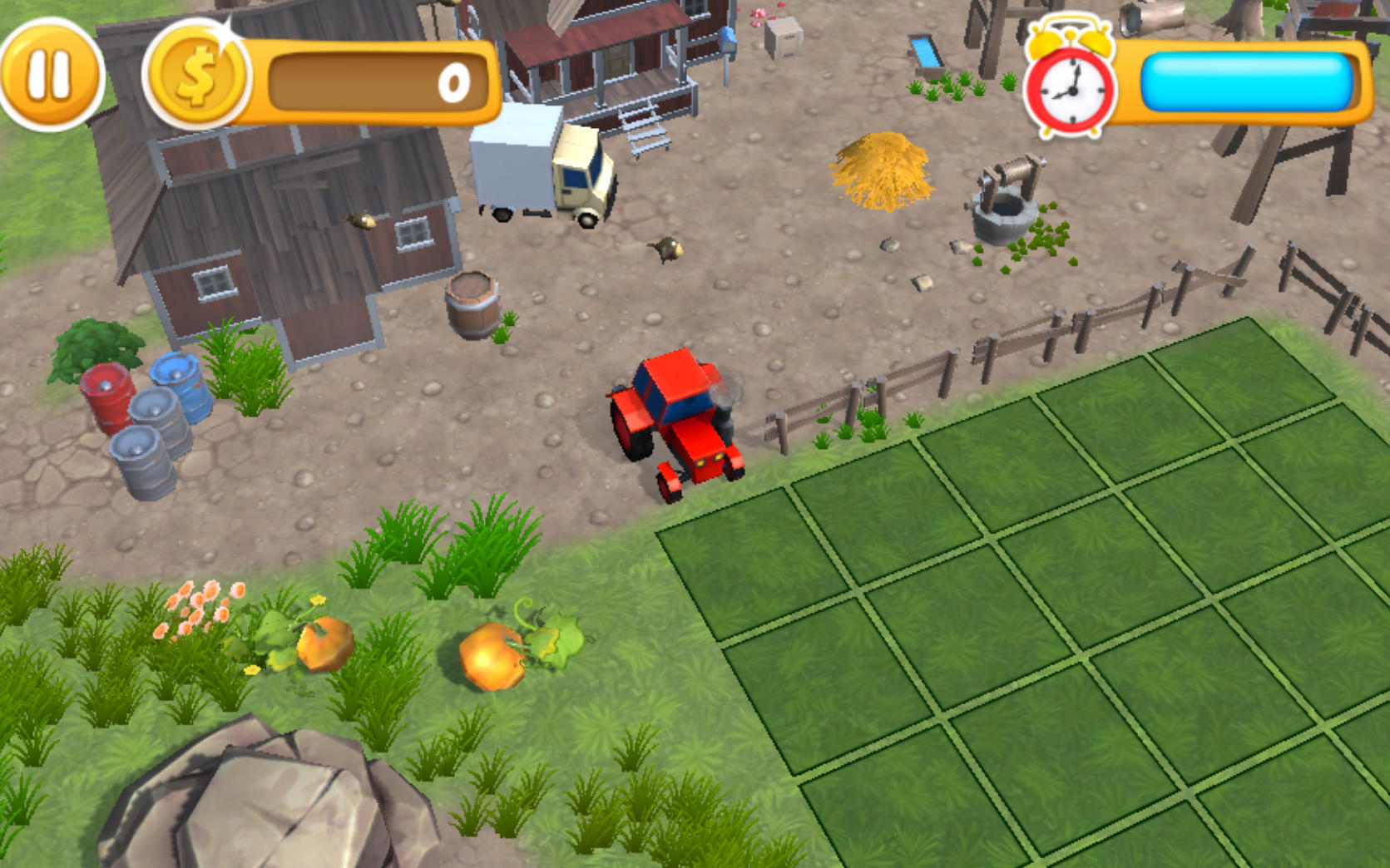 Forage Farming Simulation: Plow & Harvest Game - Driving Tractors
