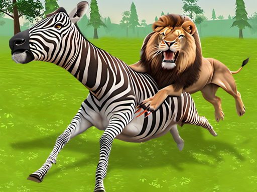 Lion Family Sim Online game card