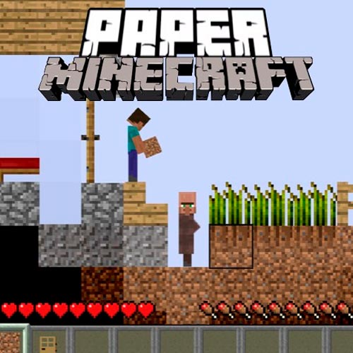 Paper Minecraft game card