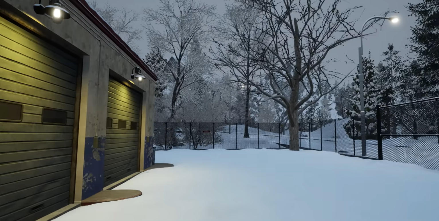 Snow Plowing Simulator: Powerful Tractor