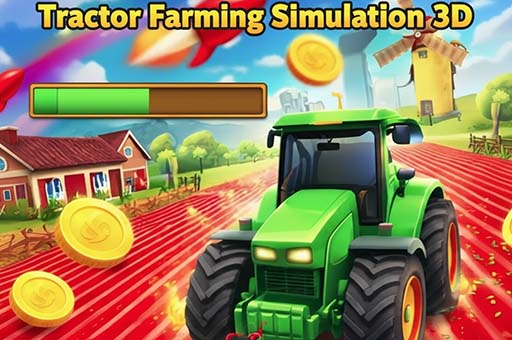 Tractor Farming Simulation 3D game card