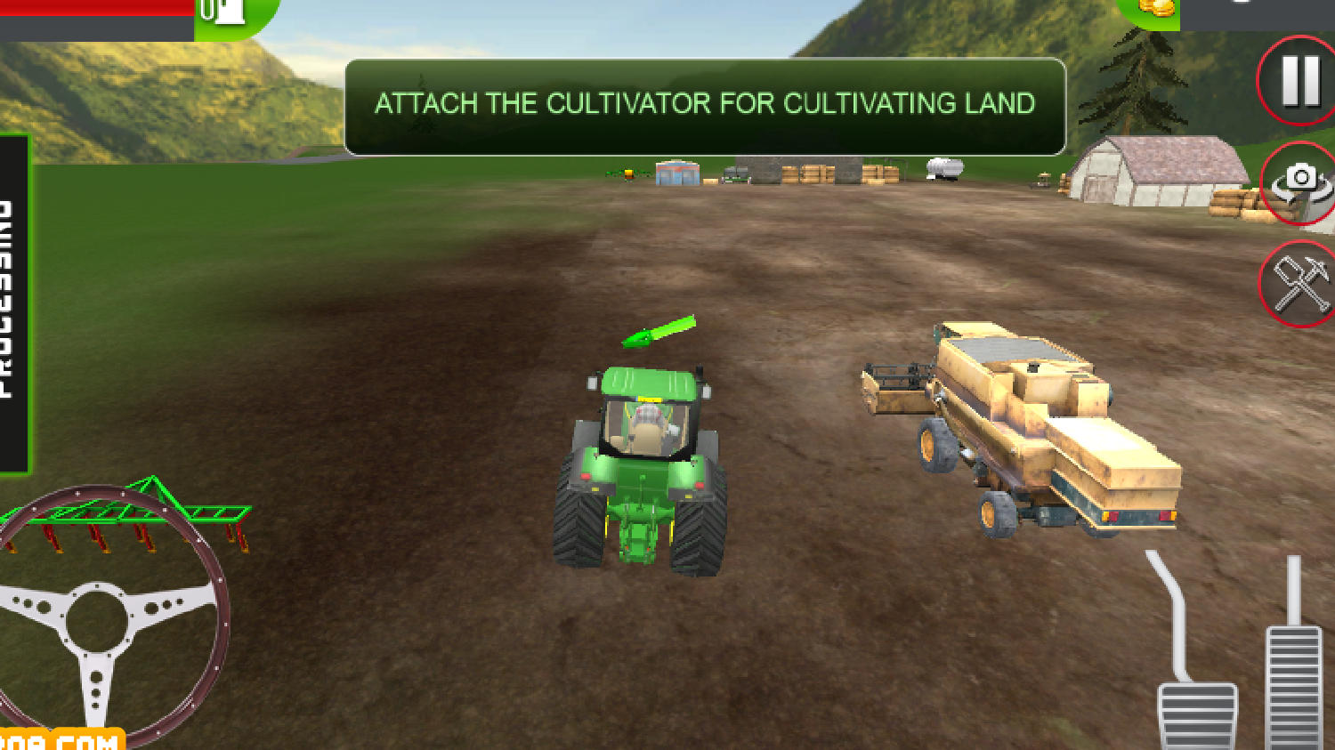 Tractor Farming Simulation - Plowing Fields