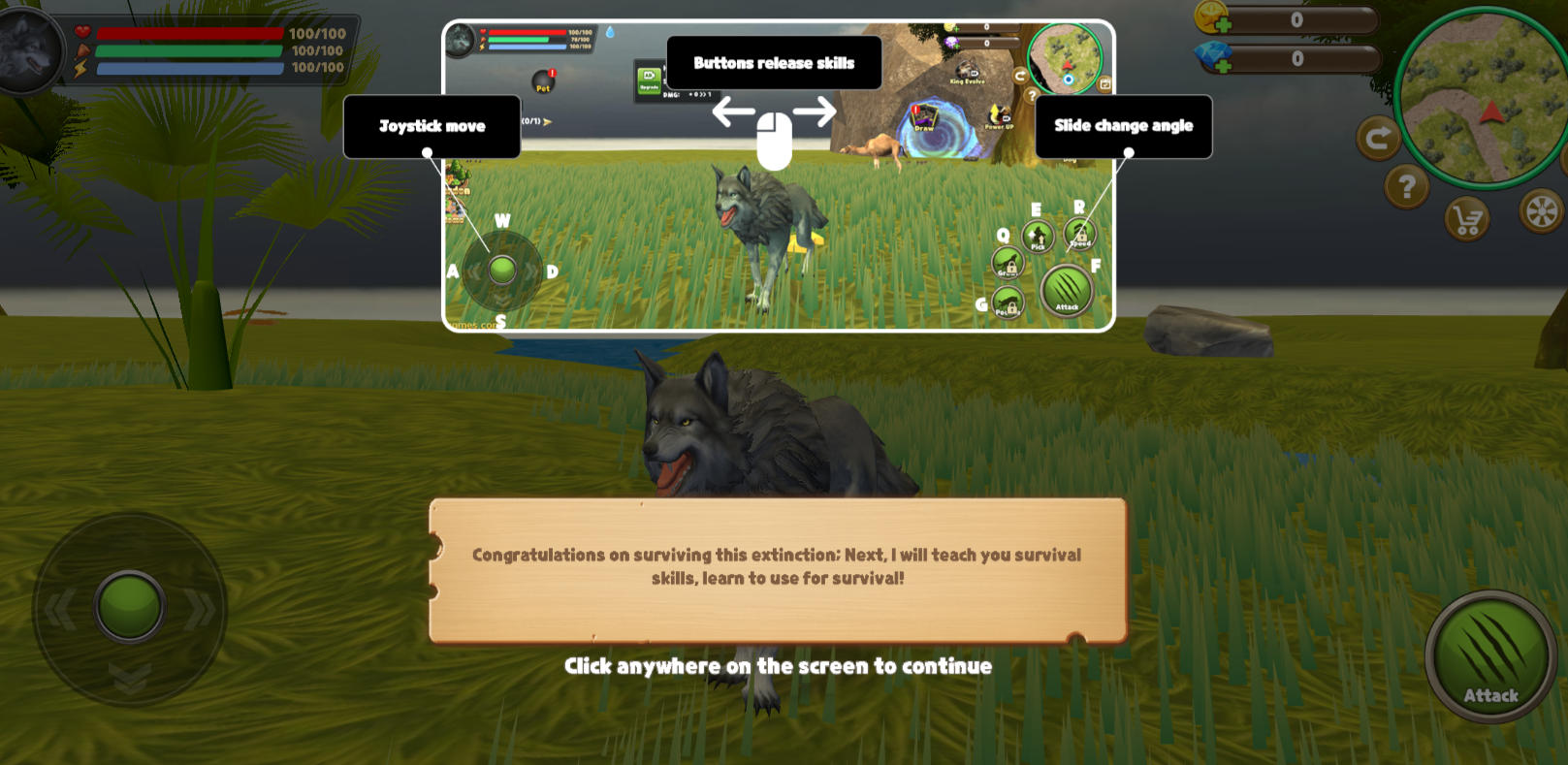 Wolf Life Simulator: Hunting for Food